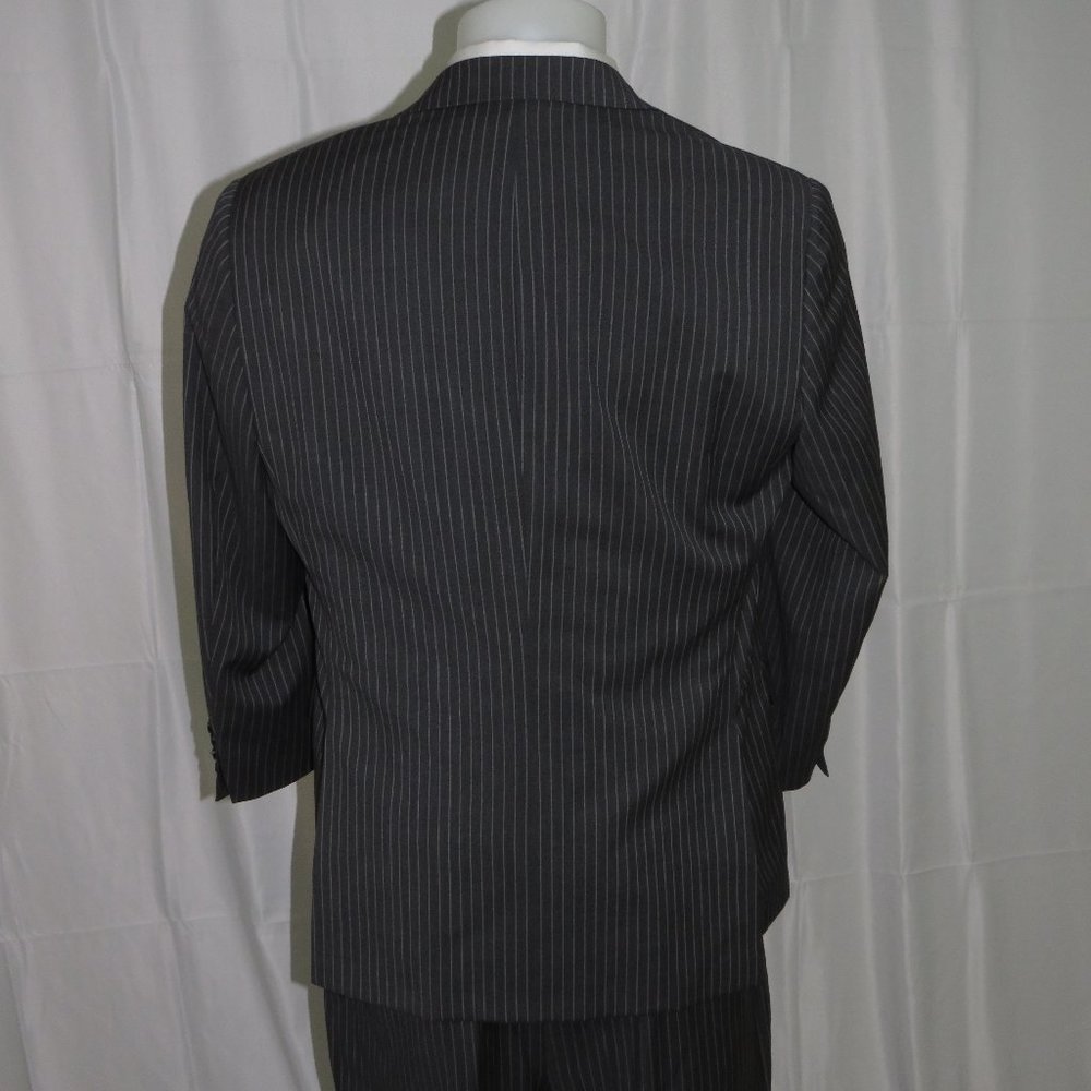 Hickey Freeman Milburn Recent Charcoal Stripes Tw… - image 8